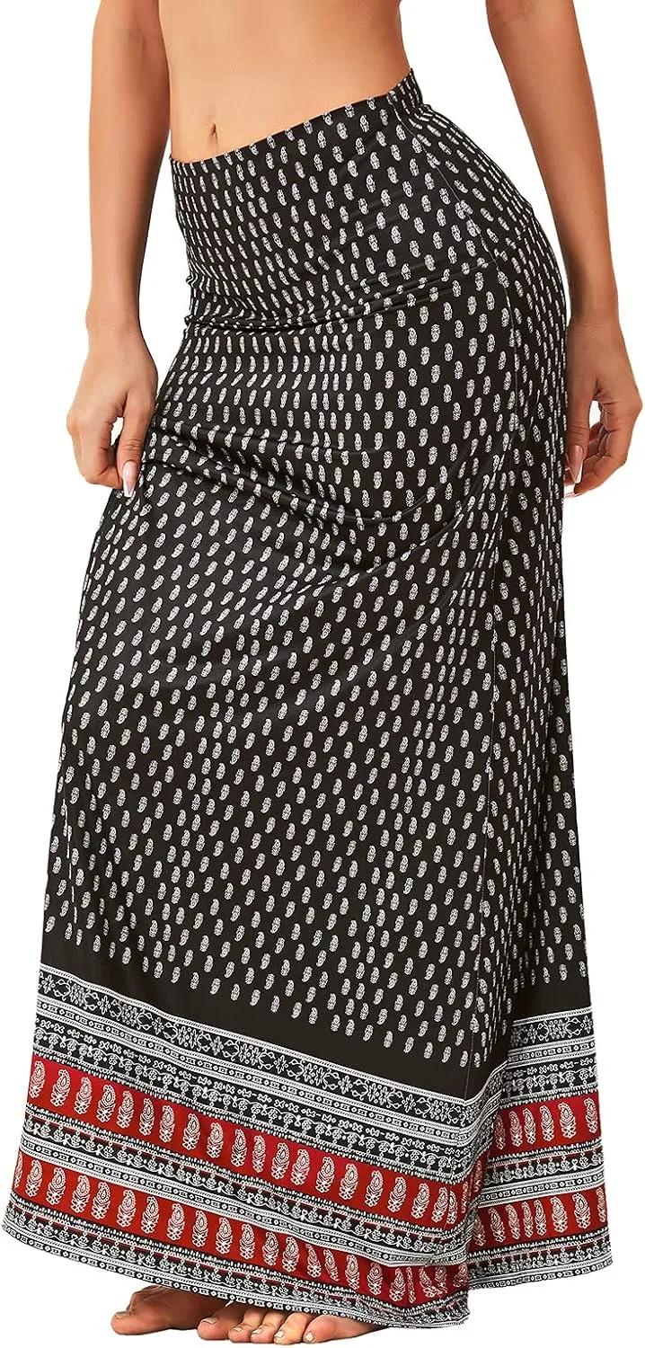 American Trends Womens Maxi Skirts Long Skirt for Women High Waist Maxi Dresses