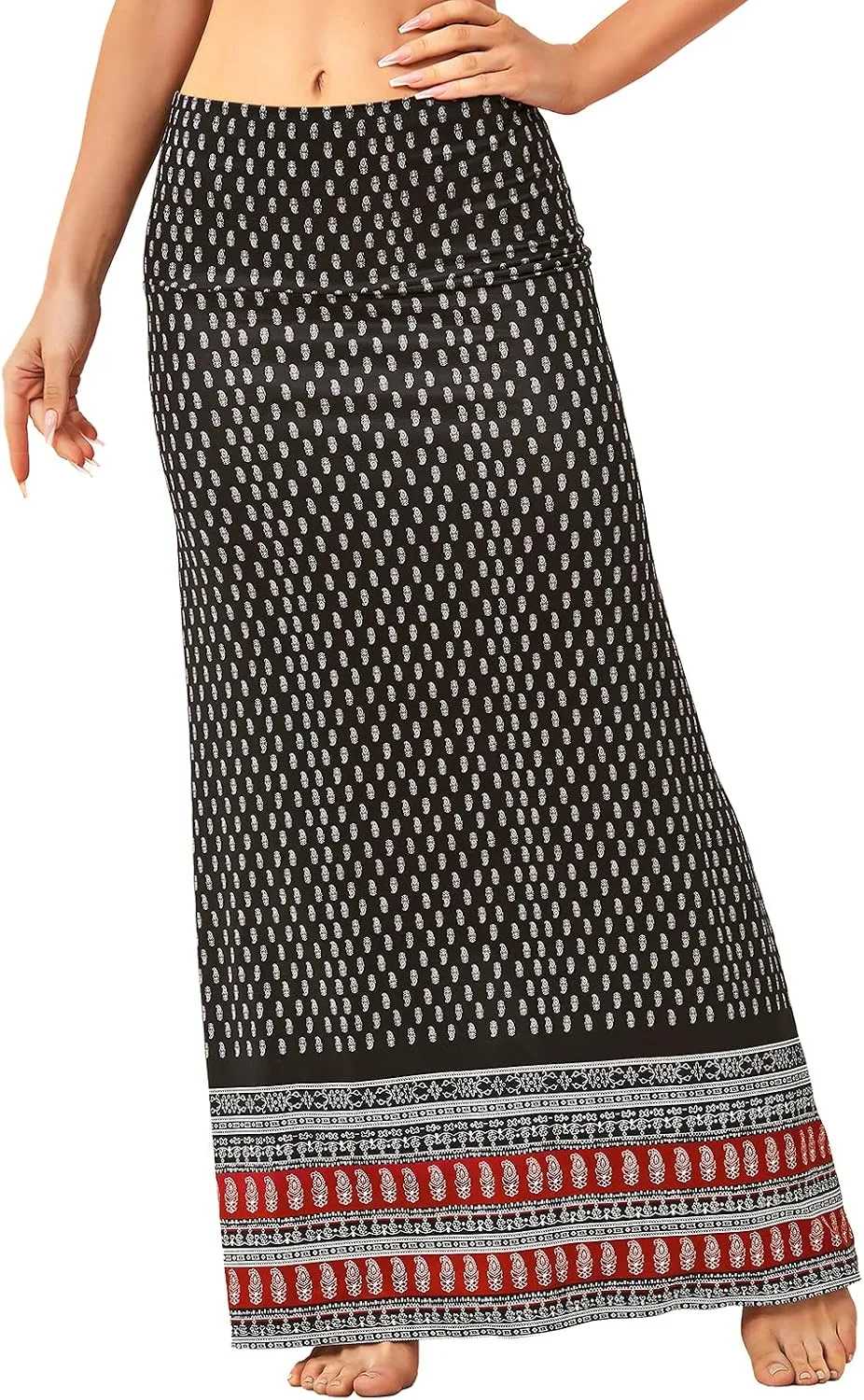 American Trends Womens Maxi Skirts Long Skirt for Women High Waist Maxi Dresses