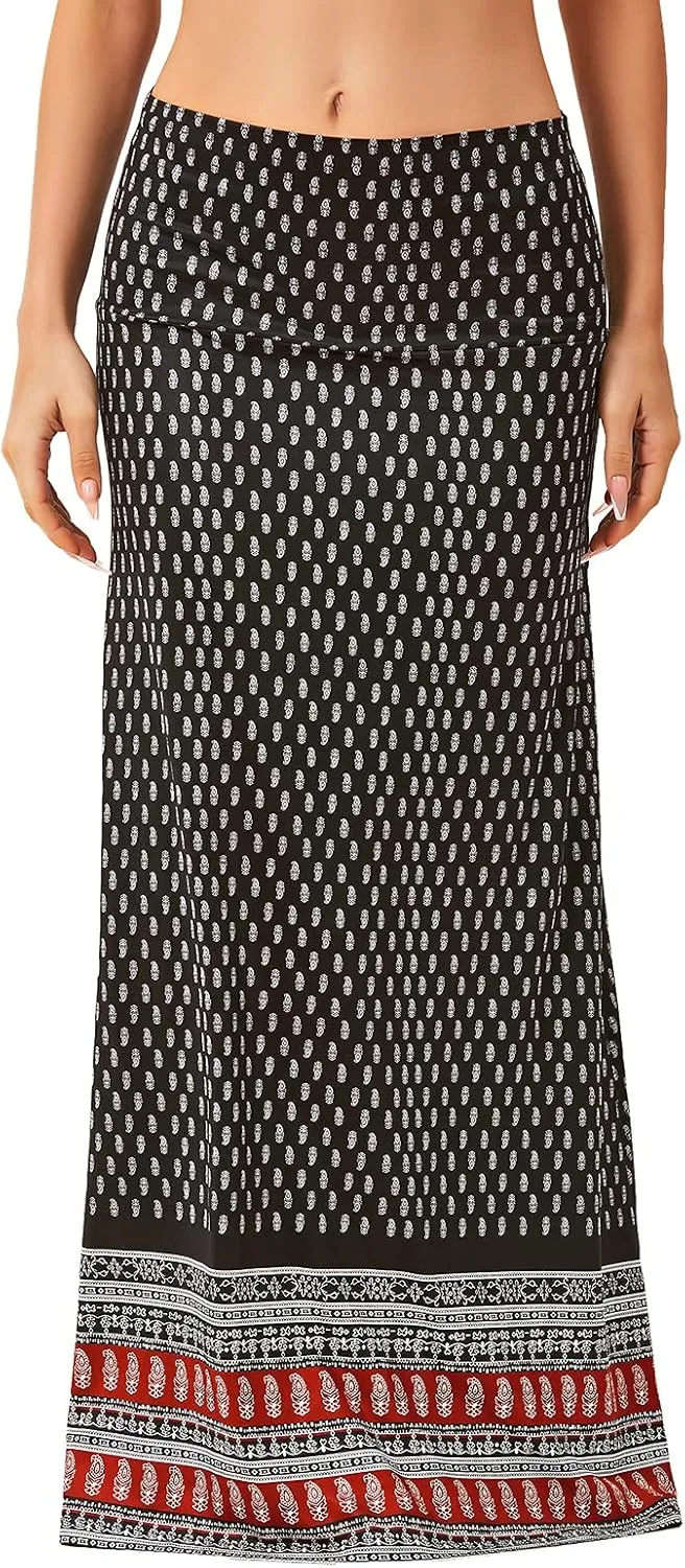 American Trends Womens Maxi Skirts Long Skirt for Women High Waist Maxi Dresses