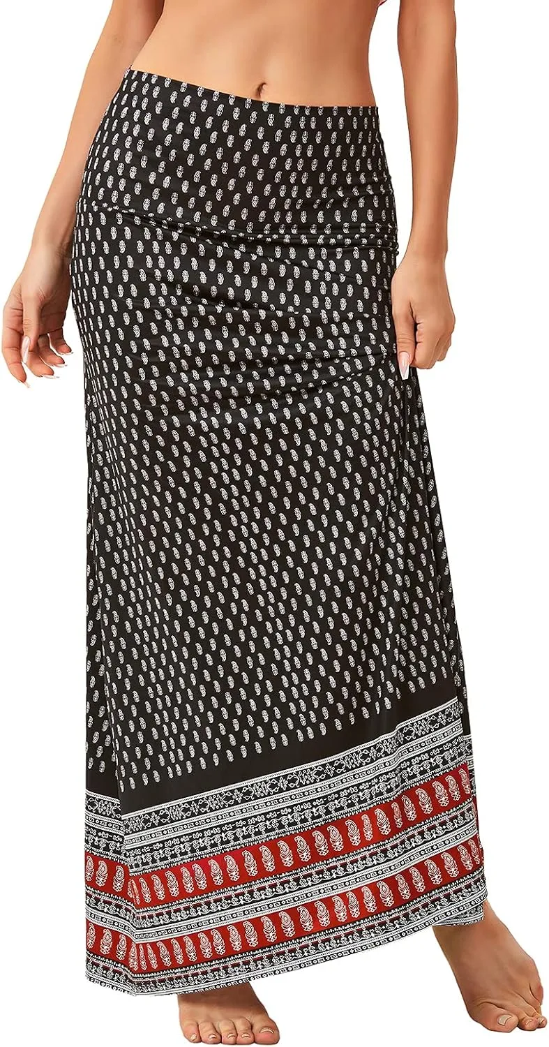 American Trends Womens Maxi Skirts Long Skirt for Women High Waist Maxi Dresses