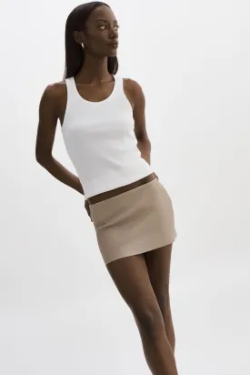 BRISSA | Leather Micro Mini Skirt