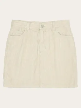Irregular corduroy skirt - GOTS/Vegan - Light feather gray