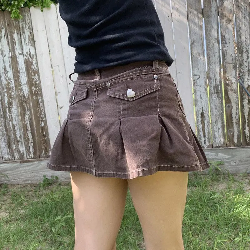 KittenAlarm - Aimee Mini Denim Skirt