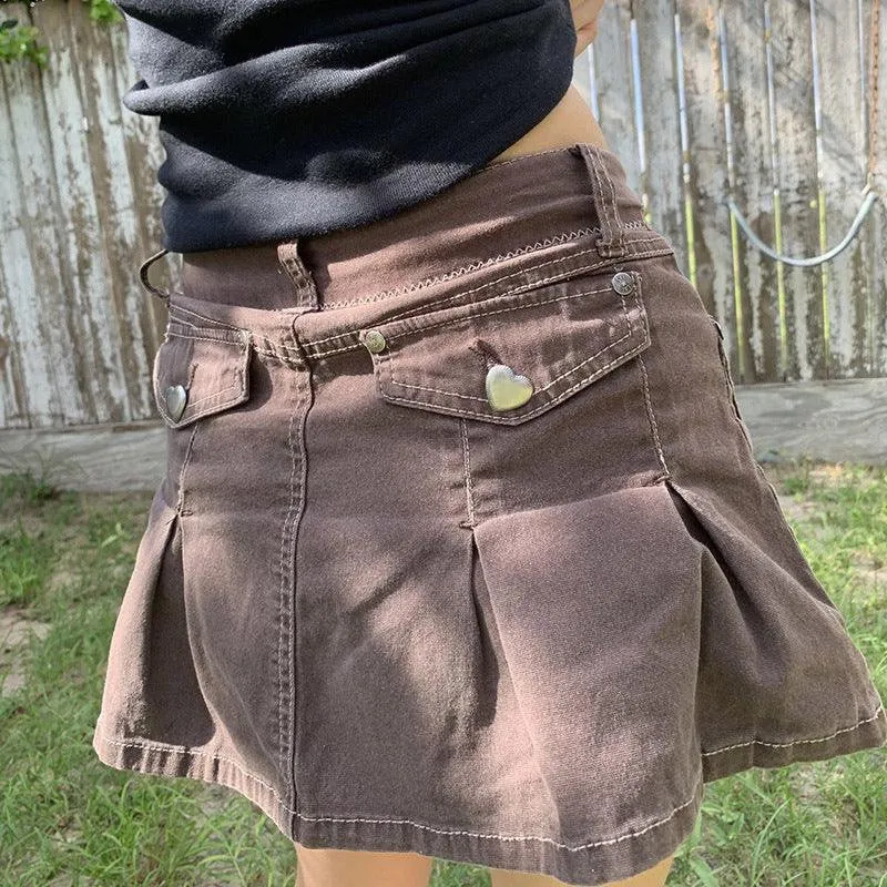 KittenAlarm - Aimee Mini Denim Skirt